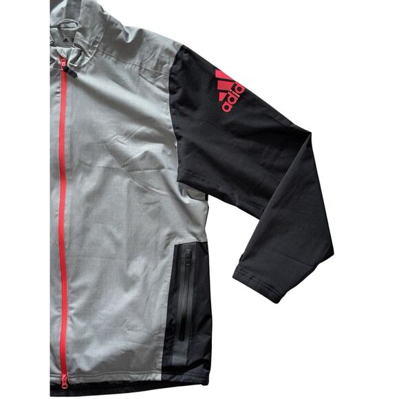 Adidas Men's Climaproof Jacket XL Full Zip Ventilated Windbreaker Pockets Golf - Picture 5 of 11